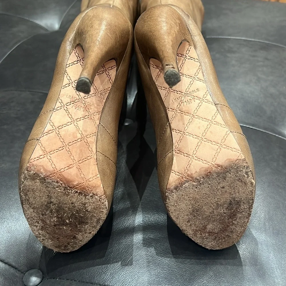 L.A.M.B Leather Panya Boot in Tan Size 7.5 - Picture 7 of 7